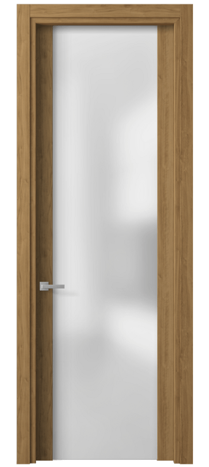 Межкомнатная дверь Planum 4114 Грецкий орех Сатинированное стекло Цена 31839 ₽ | Volhovec