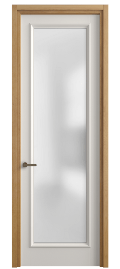 Межкомнатная дверь Charm 6702 Бук пудровый белый Сатинированное стекло Цена 94599 ₽ | Volhovec