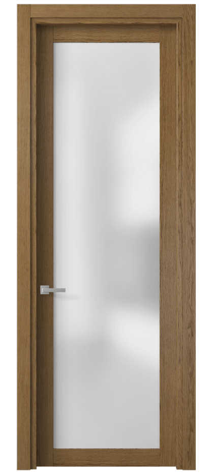 Межкомнатная дверь Planum 2102 Дуб янтарный Сатинированное стекло Цена 60699 ₽ | Volhovec