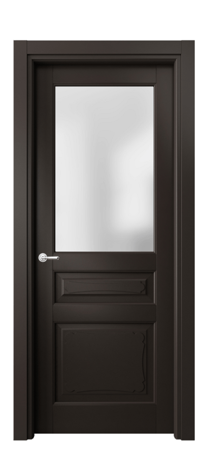 Межкомнатная дверь Toscana Elegante 6324 Бук антрацит Сатинированное стекло Цена 76319 ₽ | Volhovec