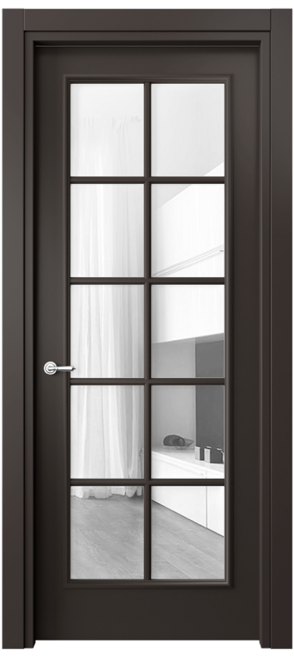 Дверь межкомнатная Paris 8102 Матовый антрацит Прозрачное стекло, 4 мм Гладкий наличник МАН Цена 57919 ₽ Наличники уже входят в базовый комплект. Фабрика дверей Волховец 8 (800) 551 43 19 Межкомнатная дверь Paris 8102 Матовый антрацит Прозрачное стекло, 4 мм Цена 57919 ₽| Volhovec