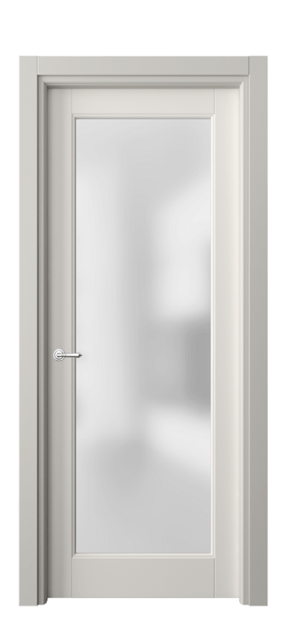 Межкомнатная дверь Toscana Elegante 6300 Бук пудровый белый Сатинированное стекло Цена 89099 ₽ | Volhovec