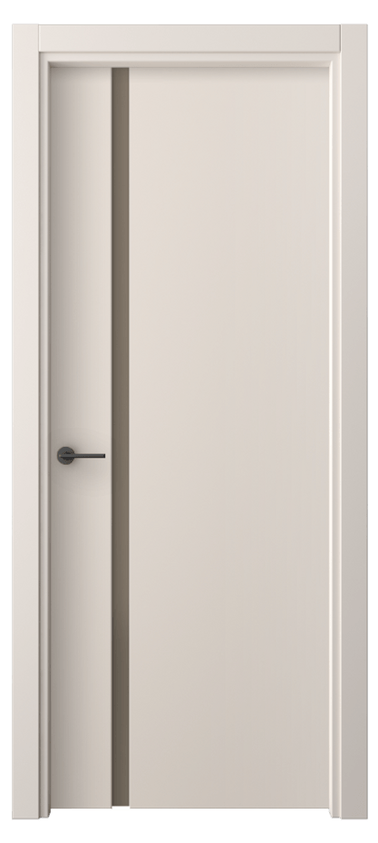 Межкомнатная дверь Фридом 4222 ПЭТ пудровый бежевый Сатинированное бронзовое стекло, триплекс Цена 31749 ₽ | Volhovec