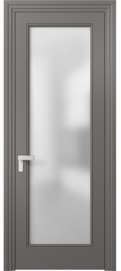 Дверь межкомнатная Rocca 8300 Матовый классический серый Сатинированное стекло Каскадный компланарный наличник МКЛС Цена 71319 ₽ Наличники уже входят в базовый комплект. Фабрика дверей Волховец 8 (800) 551 43 19 Межкомнатная дверь Rocca 8300 Матовый классический серый Сатинированное стекло Цена 71319 ₽ | Volhovec