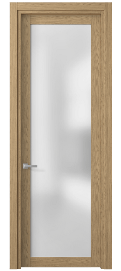 Межкомнатная дверь Планум 2102 Жемчужный дуб Сатинированное стекло Цена 28724 ₽ | Volhovec