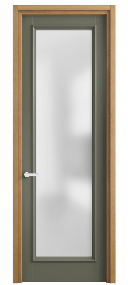 Межкомнатная дверь Charm 6702 Бук оливковый тёмный Сатинированное стекло Цена 94599 ₽ | Volhovec