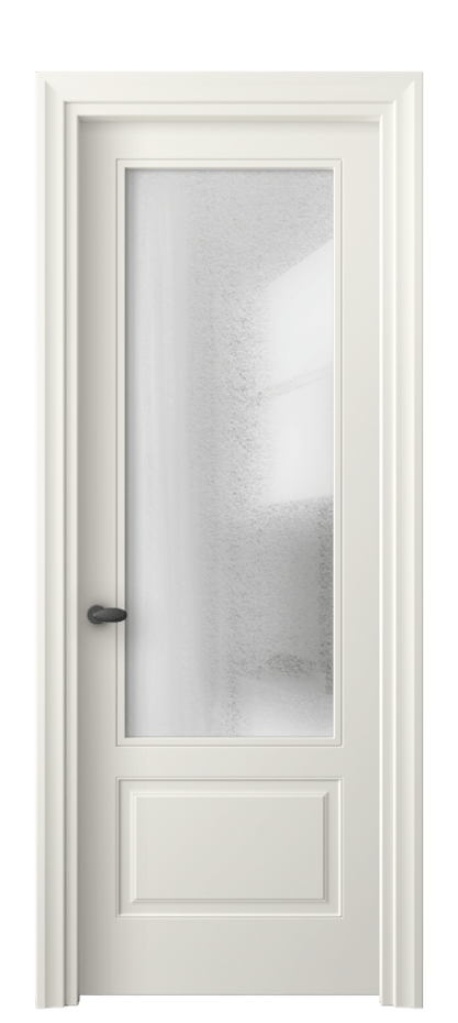 Межкомнатная дверь Esse 8542 Матовый жемчужный Фактурное стекло "Лёд", триплекс Цена 3760 AZE | Volhovec