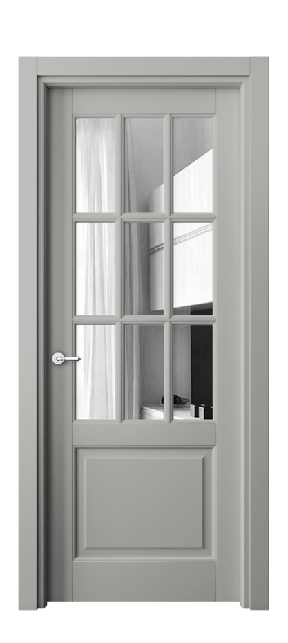 Межкомнатная дверь Toscana Grigliato 6312 Бук нейтральный серый Двустороннее зеркало, триплекс Цена 110599 ₽ | Volhovec