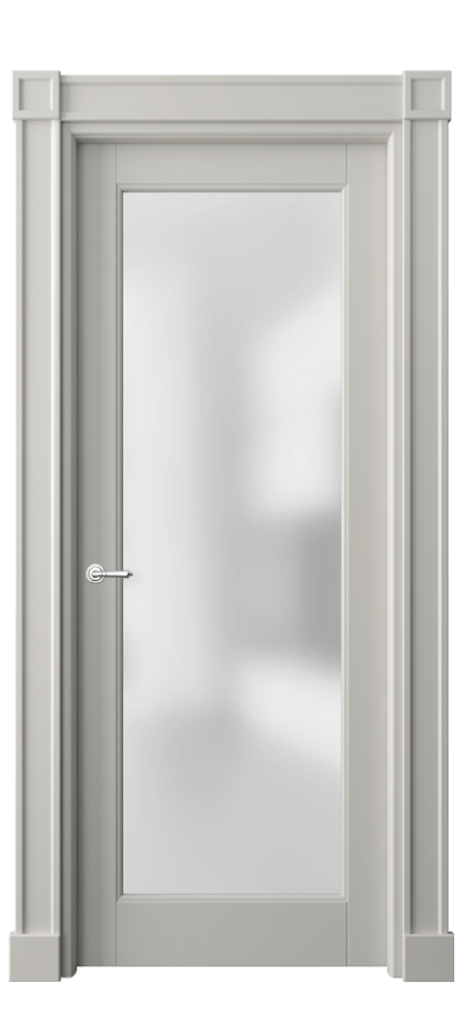 Межкомнатная дверь Toscana Plano 6300 Бук тёплый серый Сатинированное стекло Цена 122479 ₽ | Volhovec