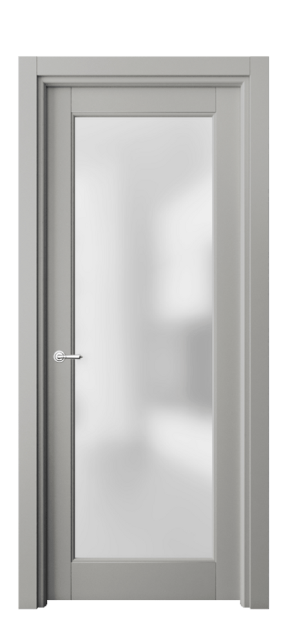 Межкомнатная дверь Toscana Elegante 6300 Бук нейтральный серый Сатинированное стекло Цена 89099 ₽ | Volhovec