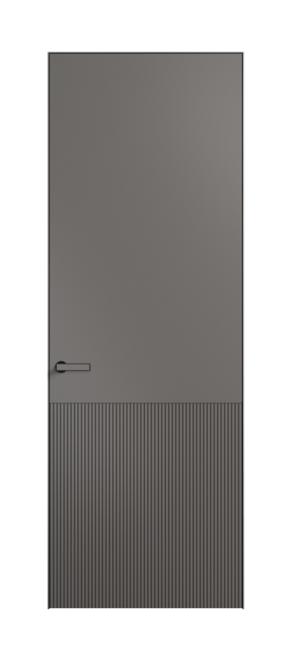 Дверь межкомнатная Velvet АКП 8204 Матовый классический серый. Скрытый короб Черный Цена 3700 . Фабрика дверей Волховец 8 (800) 551 43 19 Межкомнатная дверь Velvet АКП 8204 Матовый классический серый. Цена 3700 | Volhovec