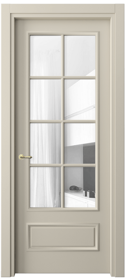 Дверь межкомнатная Paris 8112 Матовый бежево-серый Прозрачное стекло Гладкий наличник МБСР Цена 76999 ₽ Наличники уже входят в базовый комплект. Фабрика дверей Волховец 8 (800) 551 43 19 Межкомнатная дверь Paris 8112 Матовый бежево-серый Прозрачное стекло Цена 76999 ₽| Volhovec