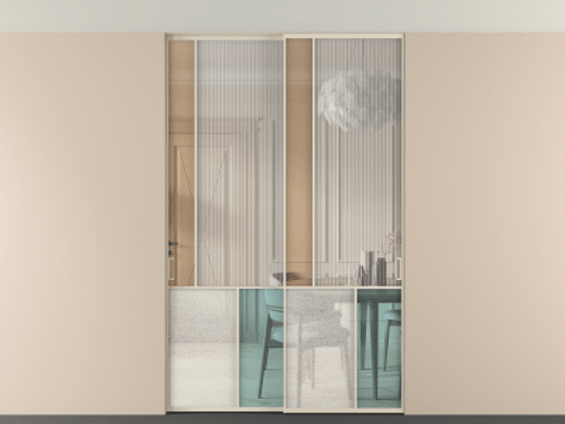 Перегородка Mosaic внутри проёма скрытое крепление в потолок 2 створки АЛПР 041.20 Алюминий бежево-серый Комбинация стекол Группы 1 и Группы 3. Цена 336580 ₽ . Фабрика дверей Волховец 8 (800) 551 43 19 Перегородка Mosaic внутри проёма скрытое крепление в потолок 2 створки АЛПР 041.20 Алюминий бежево-серый Комбинация стекол Группы 1 и Группы 3 Цена 336580 ₽ | Volhovec