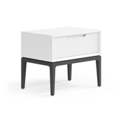 Тумба прикроватная Velvet 1 ящик Матовый светло-серый