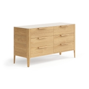 Комод Piega 6 ящиков дуб пшеничный матовый