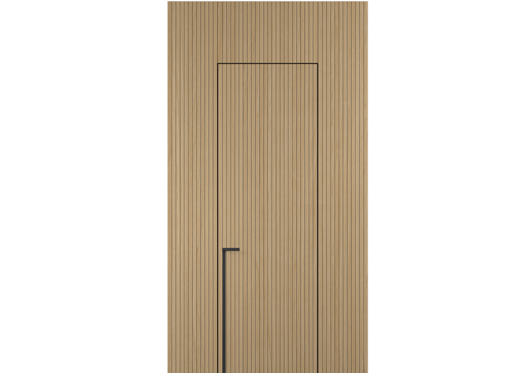 Панели для отделки стен Стеновая панель Фрезерованные Дуб золотой матовый рифт. Цвет Дуб золотой матовый рифт. Материал Радиальный шпон Naturwood. Коллекция Фрезерованные. Картинка.