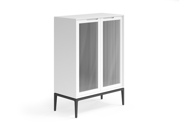 Мебель Витрина Velvet. Цвет Матовый светло-серый. Материал Гладкая эмаль. Коллекция Витрина Velvet. Картинка.