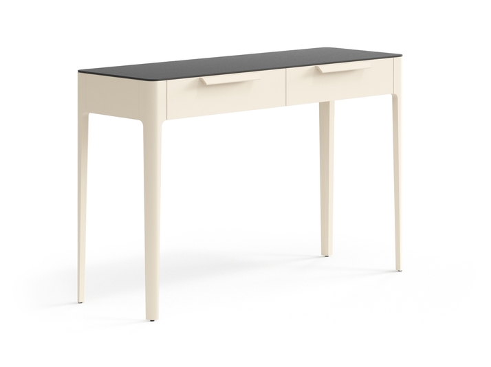 Мебель Консоль Piega 2 ящика. Цвет Матовый светло-бежевый. Материал Гладкая эмаль. Коллекция Консоль Piega 2 ящика. Фото. Мебель Консоль Piega 2 ящика. Цвет Матовый светло-бежевый. Материал Гладкая эмаль. Коллекция Консоль Piega 2 ящика. Картинка.
