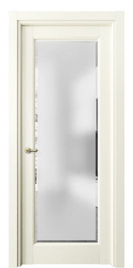 Дверь межкомнатная 6300 БМБ САТ-Ф. Цвет Бук молочно-белый. Материал Массив бука эмаль. Коллекция Toscana Rombo. Картинка.