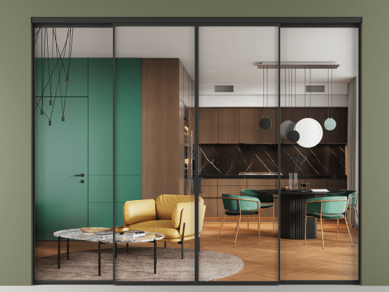 Алюминевая перегородка vn2+2_01 Crystalvision ЧЕР. Цвет Алюминий Черный. Материал Алюминий. Коллекция Перегородка Formato внутри проёма 4 створки. Фото. Алюминевая перегородка vn2+2_01 Crystalvision ЧЕР. Цвет Алюминий Черный. Материал Алюминий. Коллекция Перегородка Formato внутри проёма 4 створки. Картинка.