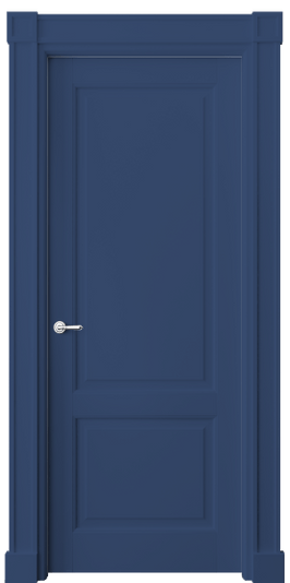 Дверь межкомнатная 6303 Фиолетово-синий RAL 5000. Цвет RAL Фиолетово-синий RAL 5000. Материал Массив бука эмаль. Коллекция Toscana Plano. Картинка.