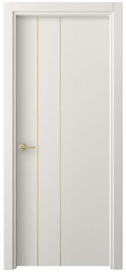 Дверь межкомнатная 4203 СТБЛ. Цвет Софт-тач белоснежный. Материал Полипропилен. Коллекция Freedom. Картинка.