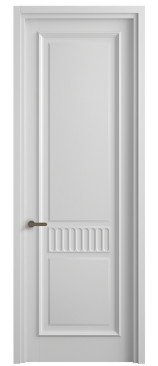 Дверь межкомнатная 6707 МБЛ . Цвет Матовый белоснежный. Материал Гладкая эмаль. Коллекция Шарм. Картинка.