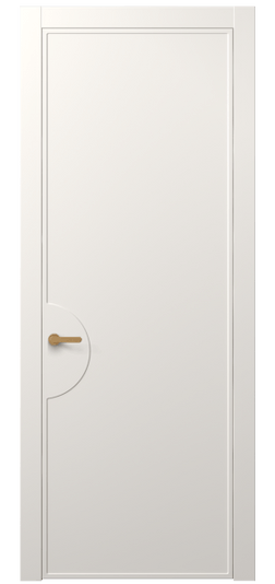 Дверь межкомнатная АКП 8604 МПБЛ. Цвет Матовый пудровый белый. Материал Гладкая эмаль. Коллекция Frame. Картинка.
