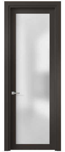 Дверь межкомнатная 2102 МАН САТ. Цвет Матовый антрацит. Материал Гладкая эмаль. Коллекция Планум. Картинка.