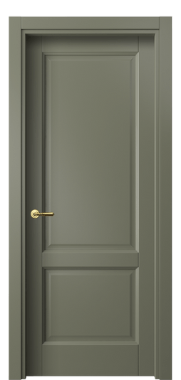Дверь межкомнатная 1421 МОТ. Цвет Матовый оливковый тёмный. Материал Гладкая эмаль. Коллекция Galant. Картинка.