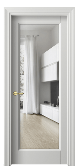 Дверь межкомнатная 1402 МССР ПРОЗ. Цвет Матовый светло-серый. Материал Гладкая эмаль. Коллекция Galant. Картинка.