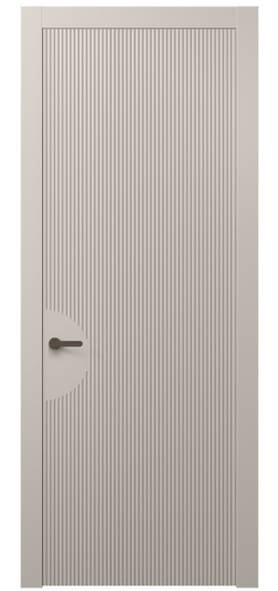 Дверь межкомнатная 8624 МСБЖ . Цвет Матовый светло-бежевый. Материал Гладкая эмаль. Коллекция Dune. Картинка.
