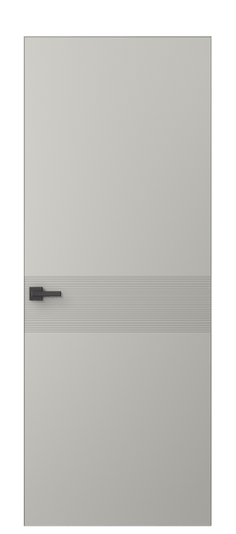 Дверь межкомнатная АКП 8041 МТСР. Цвет Матовый тёплый серый. Материал Гладкая эмаль. Коллекция Linea. Картинка.