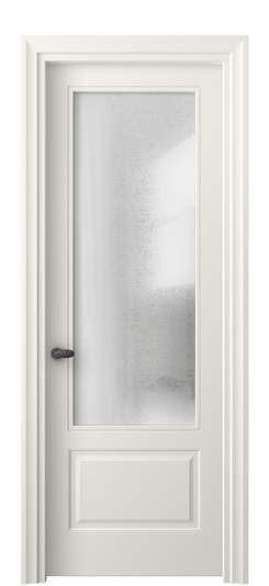 Дверь межкомнатная 8542 МЖМ ЛЕД. Цвет Матовый жемчужный. Материал Гладкая эмаль. Коллекция Esse. Картинка.