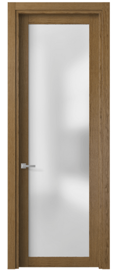 Дверь межкомнатная 2102 ДЯН САТ. Цвет Дуб янтарный. Материал Шпон ценных пород. Коллекция Planum. Картинка.