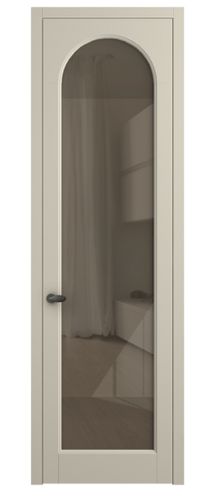 Дверь межкомнатная 6804 МБСР Stopsol Bronze. Цвет Матовый бежево-серый. Материал Гладкая эмаль. Коллекция Palazzo. Картинка.