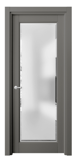 Дверь межкомнатная 6300 БКЛС САТ-Ф. Цвет Бук классический серый. Материал Массив бука эмаль. Коллекция Toscana Rombo. Картинка.