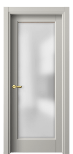 Дверь межкомнатная 1402 МТСР САТ. Цвет Матовый тёплый серый. Материал Гладкая эмаль. Коллекция Galant. Картинка.