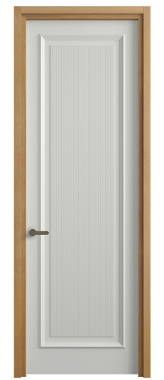 Дверь межкомнатная 6711 БССР. Цвет Бук светло-серый. Материал Массив бука эмаль. Коллекция Charm. Картинка.