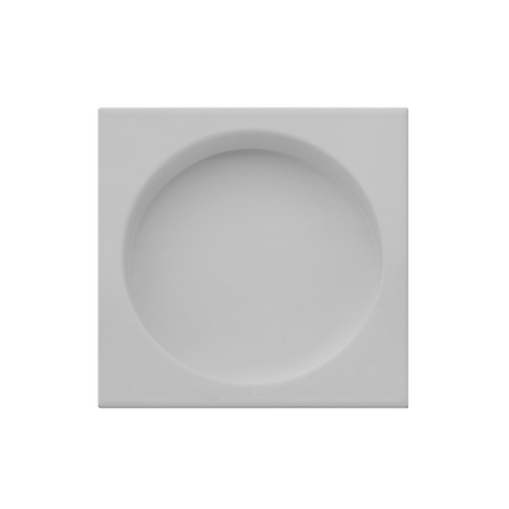 Ручки для дверей Ручка-квадрат для раздвижной двери без завертки Квадра. Цвет Белый. Коллекция Ручка-квадрат для раздвижной двери без завертки Квадра. Картинка.