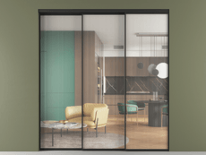 Перегородка Formato внутри проёма телескопик синхро 2