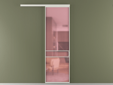 Перегородка Formato вдоль стены 1 створка