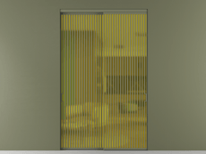 Перегородка Formato внутри проёма 2 створки