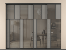 Перегородка Mosaic внутри проёма телескопик синхро 3